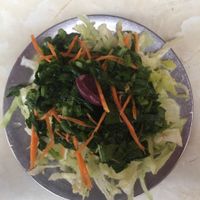 Side salad at Comedor Vegetariano in Huaraz