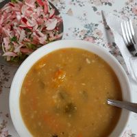 soup of the day  at Comedor Vegetariano in Huaraz