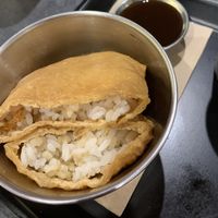 tofu pockets   at Happy Maki in Brighton