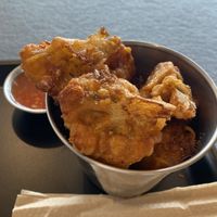 Popcorn cauliflower   at Happy Maki in Brighton