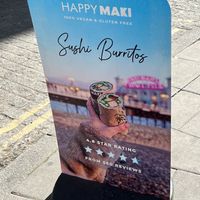Sushi Burritos  at Happy Maki in Brighton