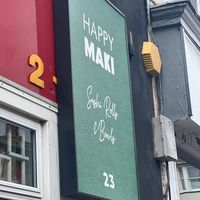 Arrival  at Happy Maki in Brighton