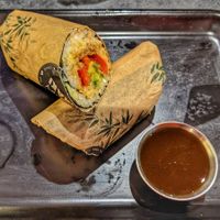 Hoisin duck sushi burrito (8/10) at Happy Maki in Brighton
