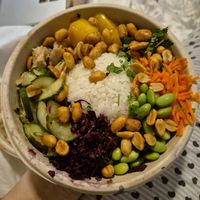 Satay bowl at Happy Maki in Brighton