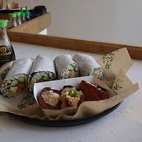 Epic sushi wraps & delicious inari. at Happy Maki in Brighton