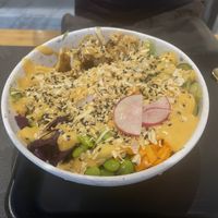 Build your own bowl, with  at Happy Maki in Brighton