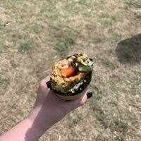 Thai sweet potato   at Happy Maki in Brighton