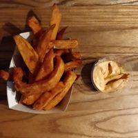 Sweet potato fries at Happy Maki in Brighton