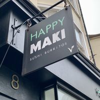 Amazing little place for vegan sushi burritos. Tasted absolutely incredible and fresh ! Would definitely come back 🙌🏼 at Happy Maki in Brighton