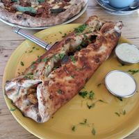 Calzone at Purezza in Brighton