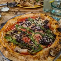 Pesto pizza at Purezza in Brighton