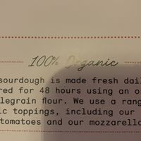 Organic Sourdough at Purezza in Brighton