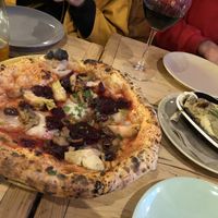 Beetroot on pizza and it was amazing   at Purezza in Brighton