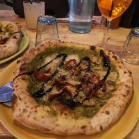 Pesto pizza at Purezza in Brighton