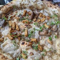 Vegan pizza at Purezza in Brighton