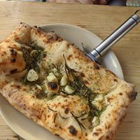 Garlic bread at Purezza in Brighton