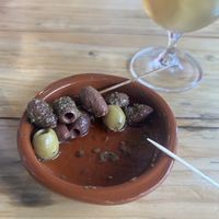 Olives to start  at Purezza in Brighton