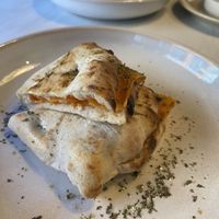 Smoked salmon and cream cheese ciabatta   at Purezza in Brighton