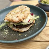 Burger  at Purezza in Brighton