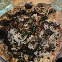 Mushroom pizza  at Purezza in Brighton