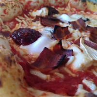 Four cheese pizza at Purezza in Brighton