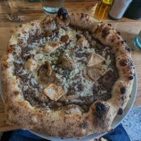 Truffle pizza at Purezza in Brighton