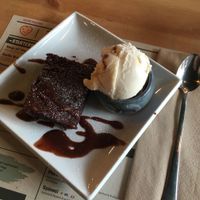 Brownie & Ice Cream at Purezza in Brighton