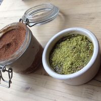 Tiramisu and creme brulee  at Purezza in Brighton