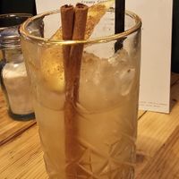 Apple and cinnamon mocktail at Purezza in Brighton