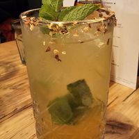 Spiced mango mocktail at Purezza in Brighton