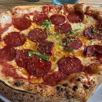 Pepperoni pizza. at Purezza in Brighton