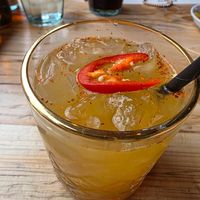 Mango chilli cocktail. at Purezza in Brighton