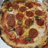 Pepperoni & agave pizza at Purezza in Brighton