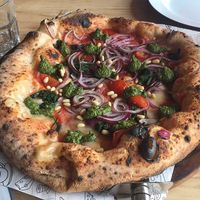 Pesto Manifesto pizza at Purezza in Brighton