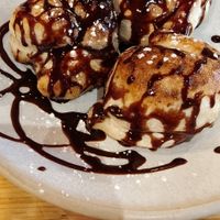 Nutella and stracciatella doughballs at Purezza in Brighton