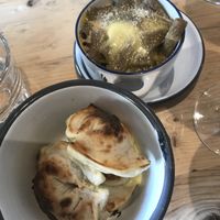 Cheesy doughballs and Mac & cheese  at Purezza in Brighton