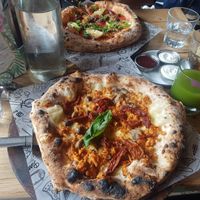 Pizzas and fresh juice at Purezza in Brighton