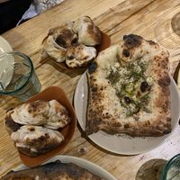 Cheesy dough balls and garlic bread at Purezza in Brighton