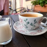 Hafermilch zum Kaffee at Cafe Baumgarten in Fuessen
