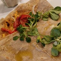 vegan crepe at Cafe Baumgarten in Fuessen