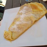 Crepe mit Apfelmus at Cafe Baumgarten in Fuessen