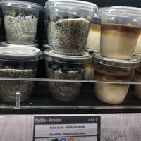 Chia and oat fruit pots  at CDG - EXKi - T2D in Roissy-en-france