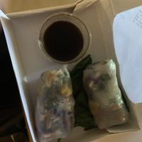 Summer rolls and dipping sauce   at EXKi - Grand Rue in Luxembourg City