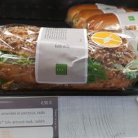 Vegan Sandwich option and gluten free at EXKi - Grand Rue in Luxembourg City