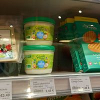 some vegan cheese at Lebensquell in Potsdam