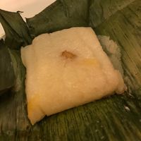 Sweet sticky rice with red bananas  at Doi Moi in Washington