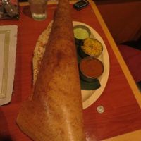 Paper Malsala Dosa! Huge, vegan and delicious!!  at Woodlands in Nashville