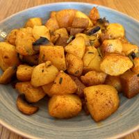 “Spicy” potatoes   at Veggic in Plovdiv