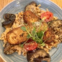 Tempeh eggplant “spaghetti"  at Veggic in Plovdiv