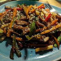 "Chicken" teriyaki at Veggic in Plovdiv